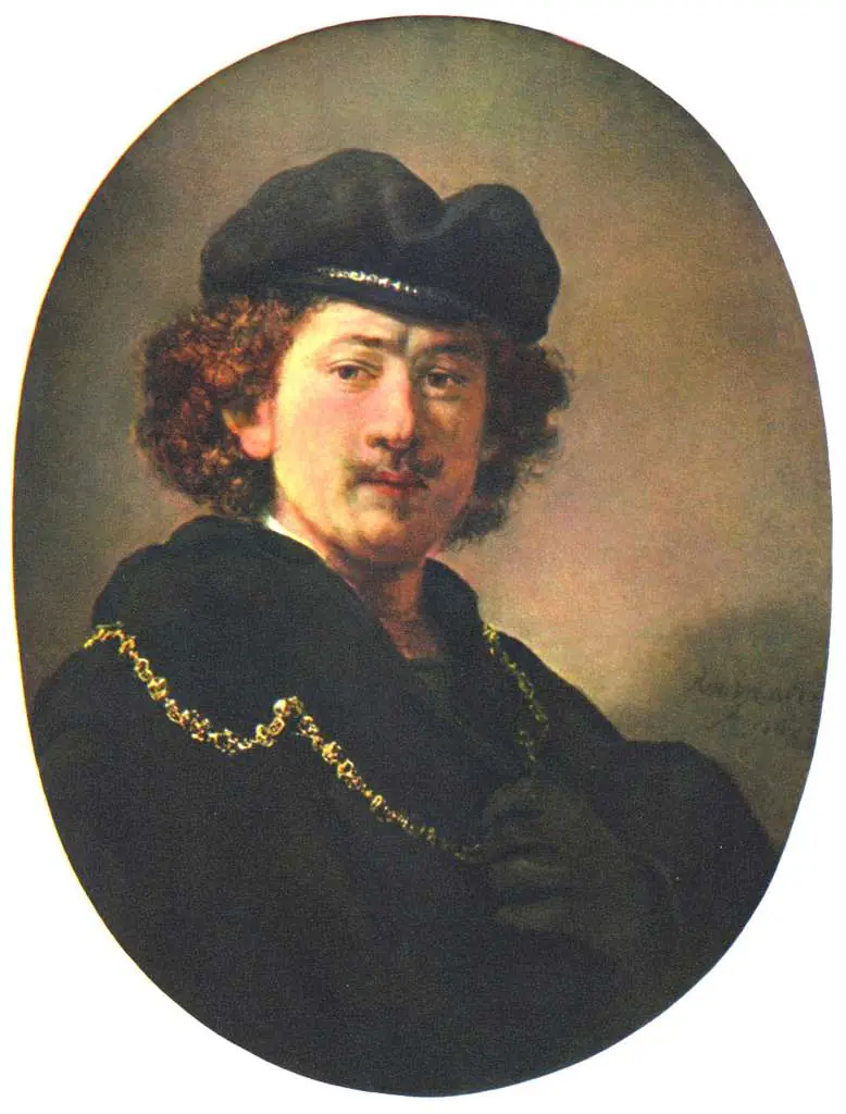 Rembrandt: Selfportrait With Hand On The Chest