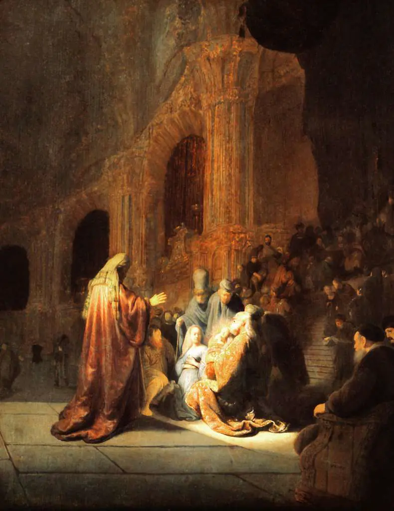 Rembrandt: Simeon In The Temple1