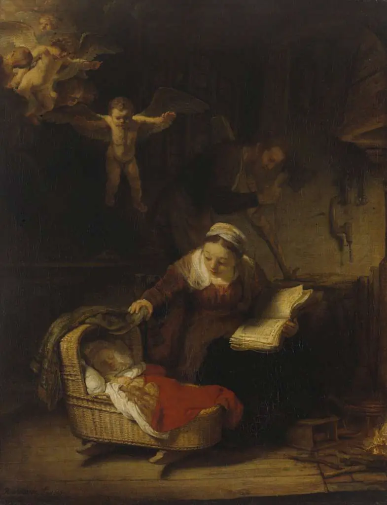 Rembrandt: The Holy Family With Angels