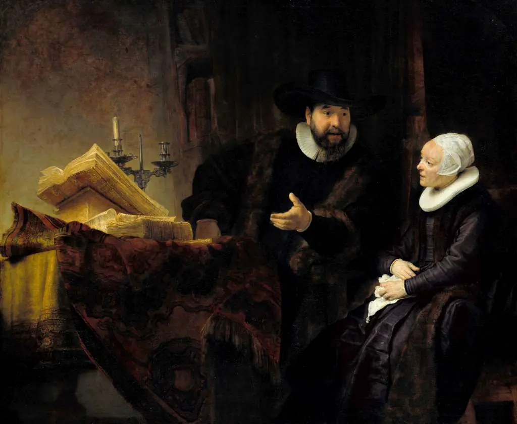 Rembrandt: The Mennonite Preacher Anslo And His Wife