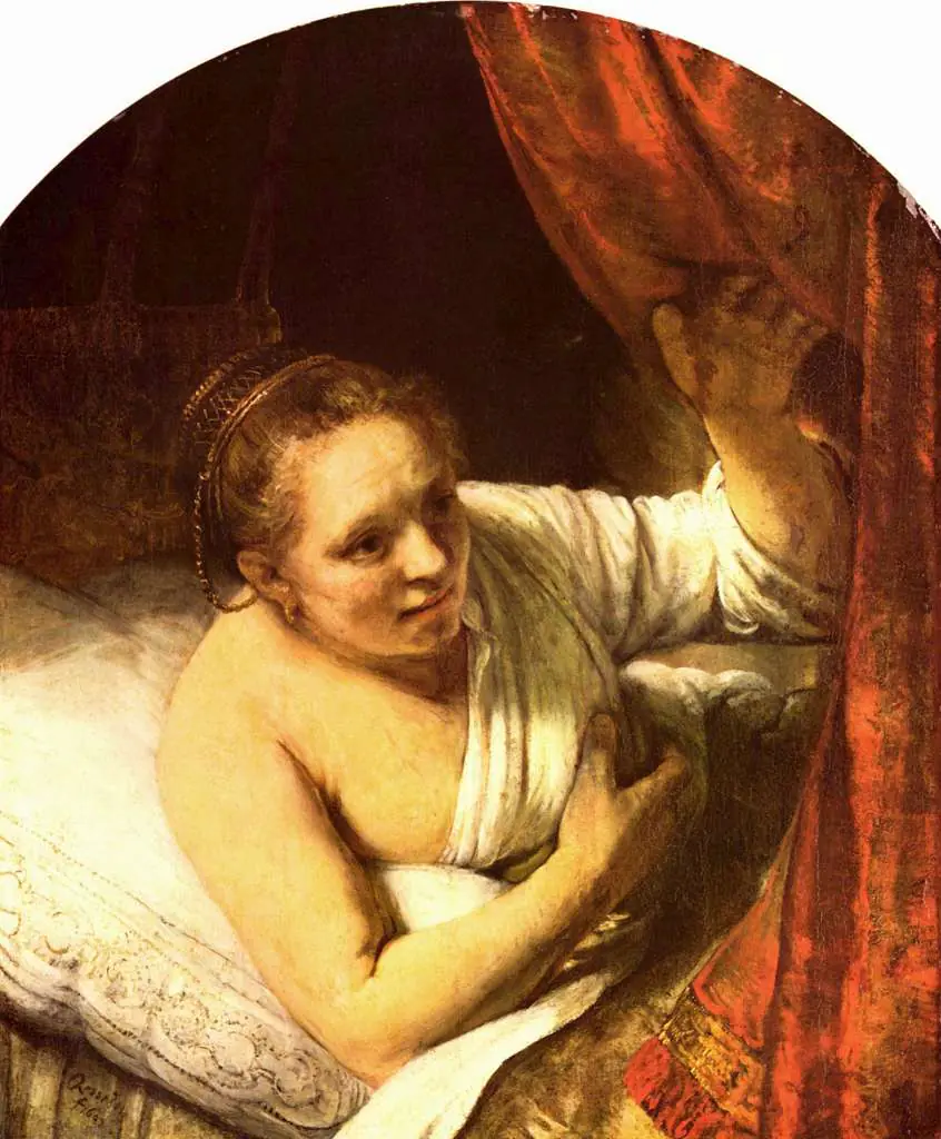 Rembrandt: Young Woman In Bed