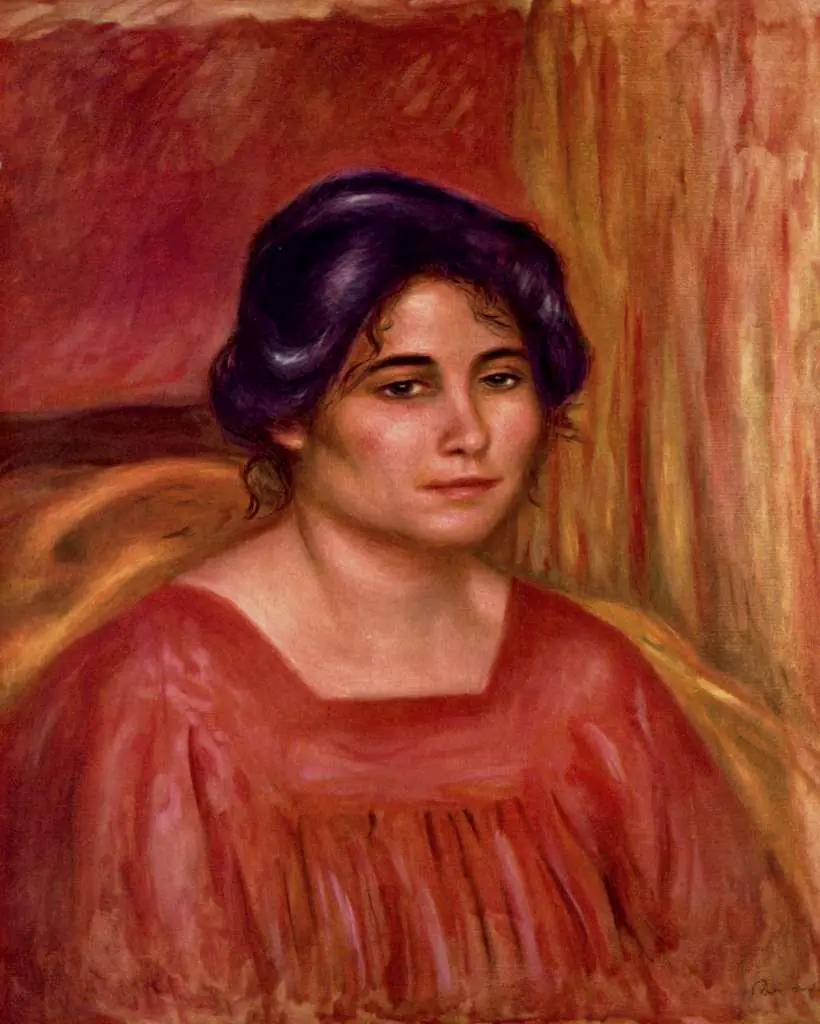 Renoir: Gabrielle With Red Blouse