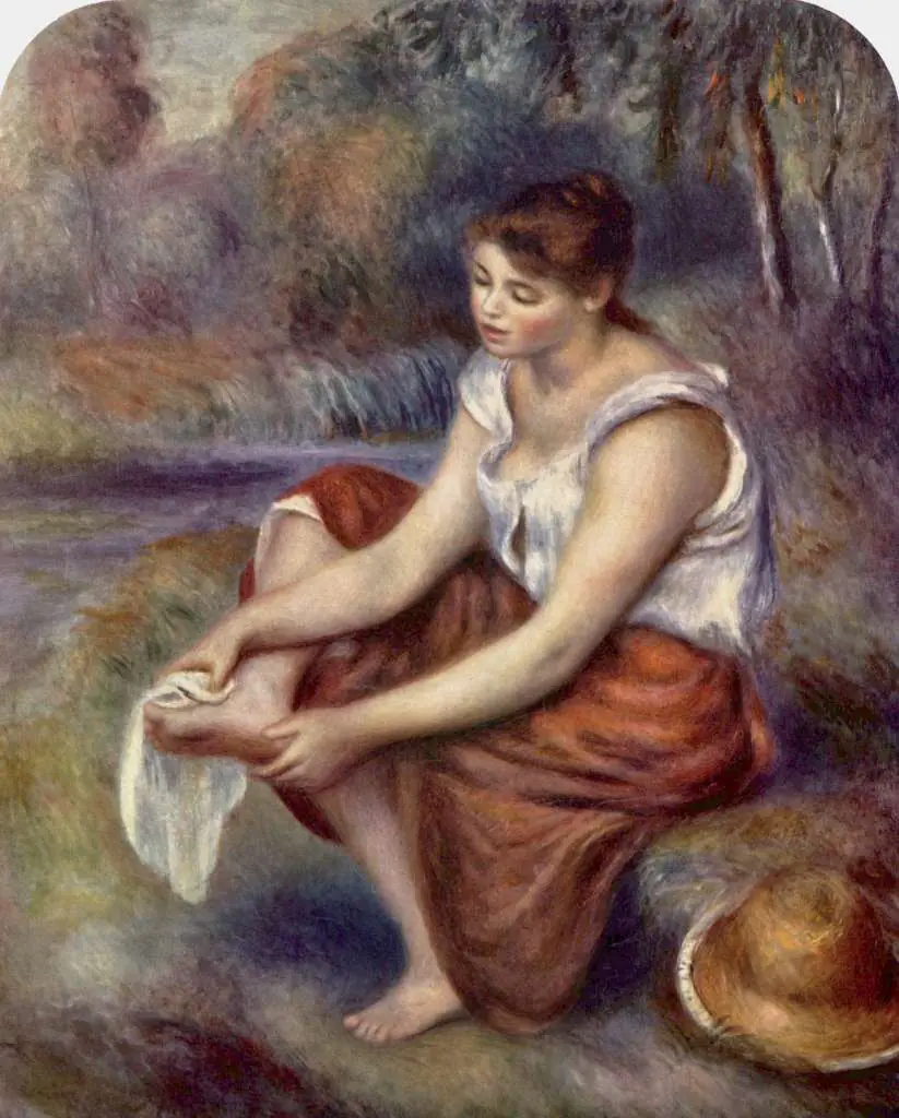 Renoir: Girl Dryes Her Feet