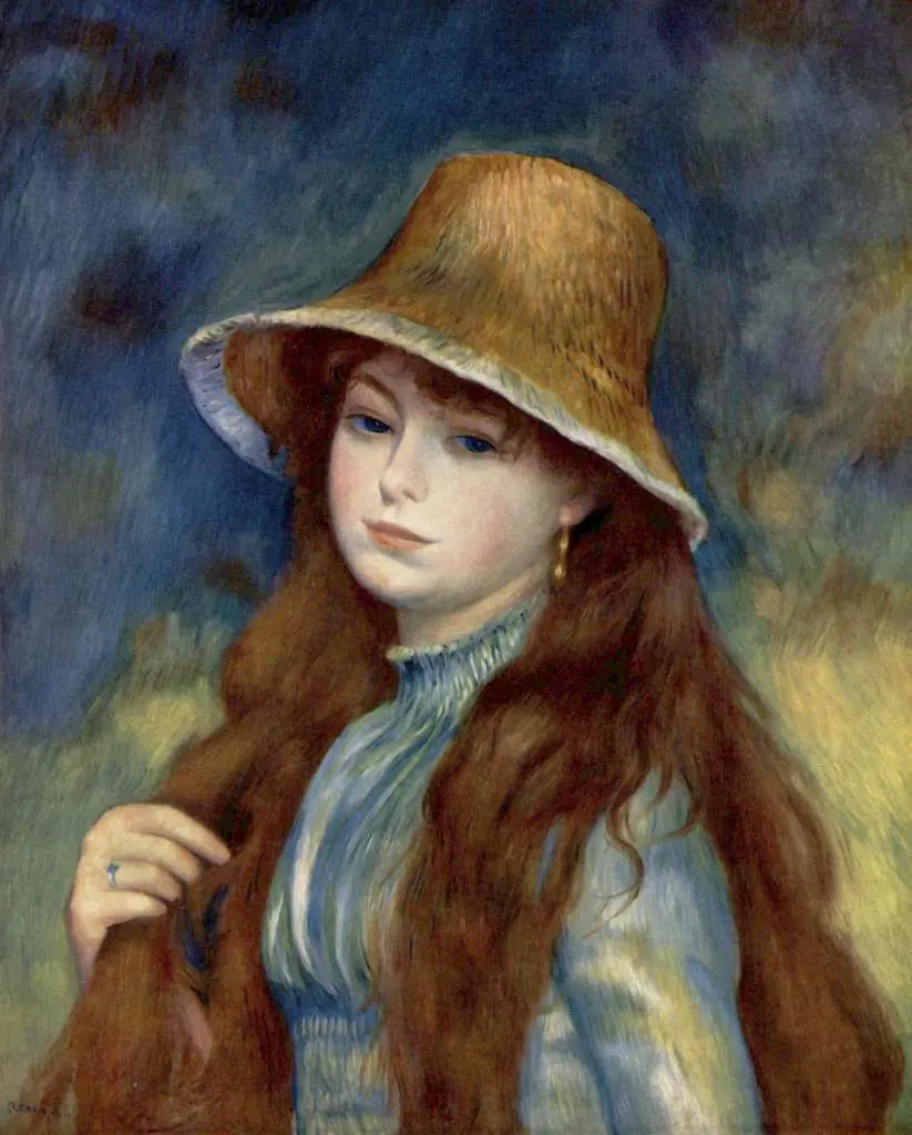 Renoir: Girl With Straw Hat