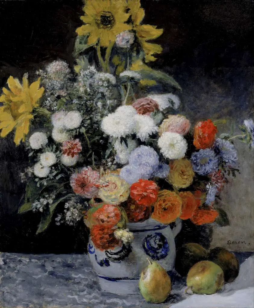 Renoir: Mixed Flowers In An Earthenware Pot