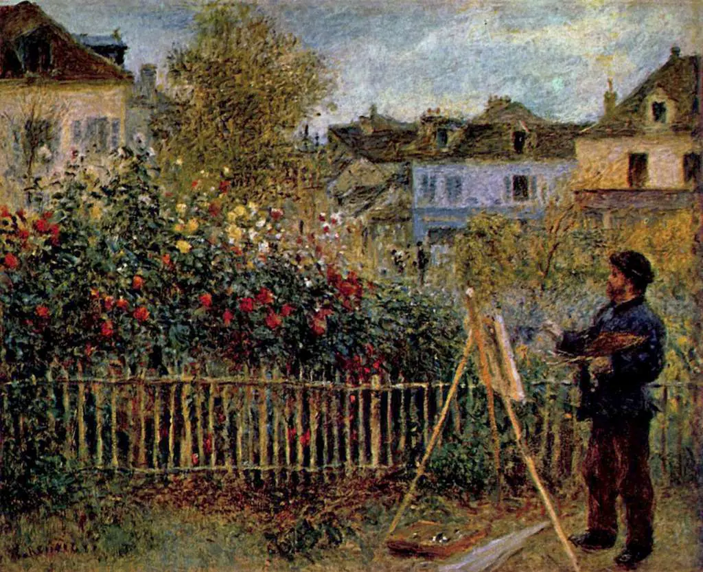 Renoir: Monet Painting In His Garden In Argenteuil
