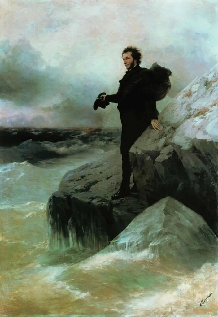 Repin: Pushkin Farewell To The Sea