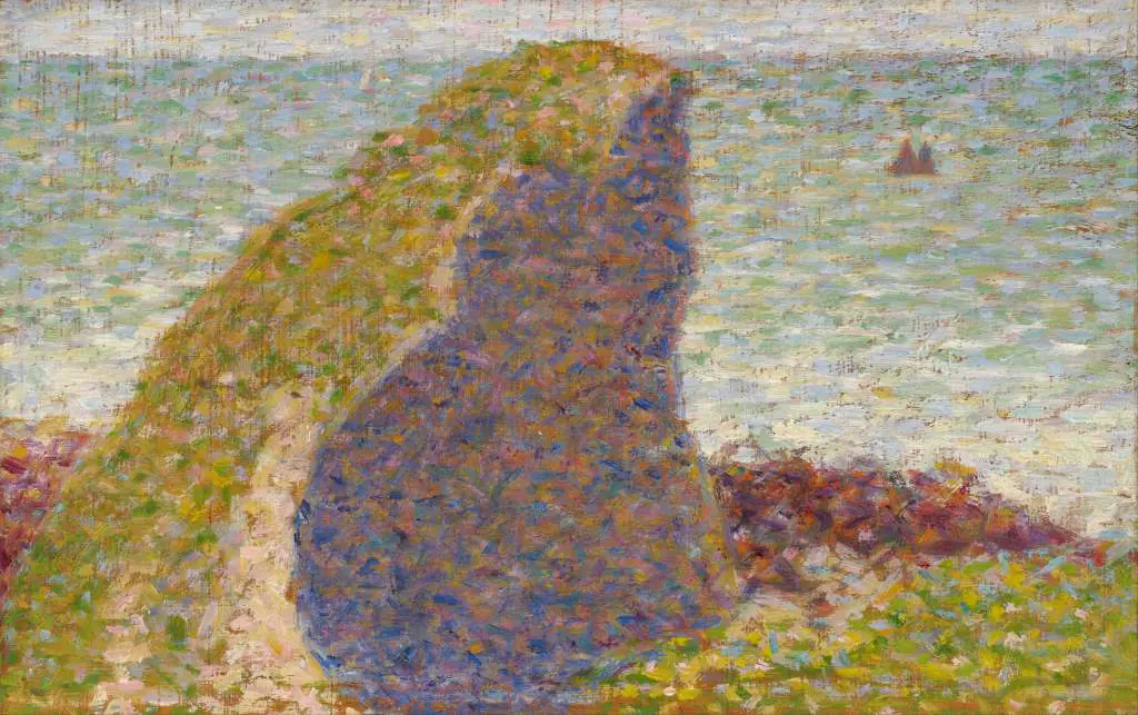Seurat: Study For Le Bec Du Hoc Grandcamp