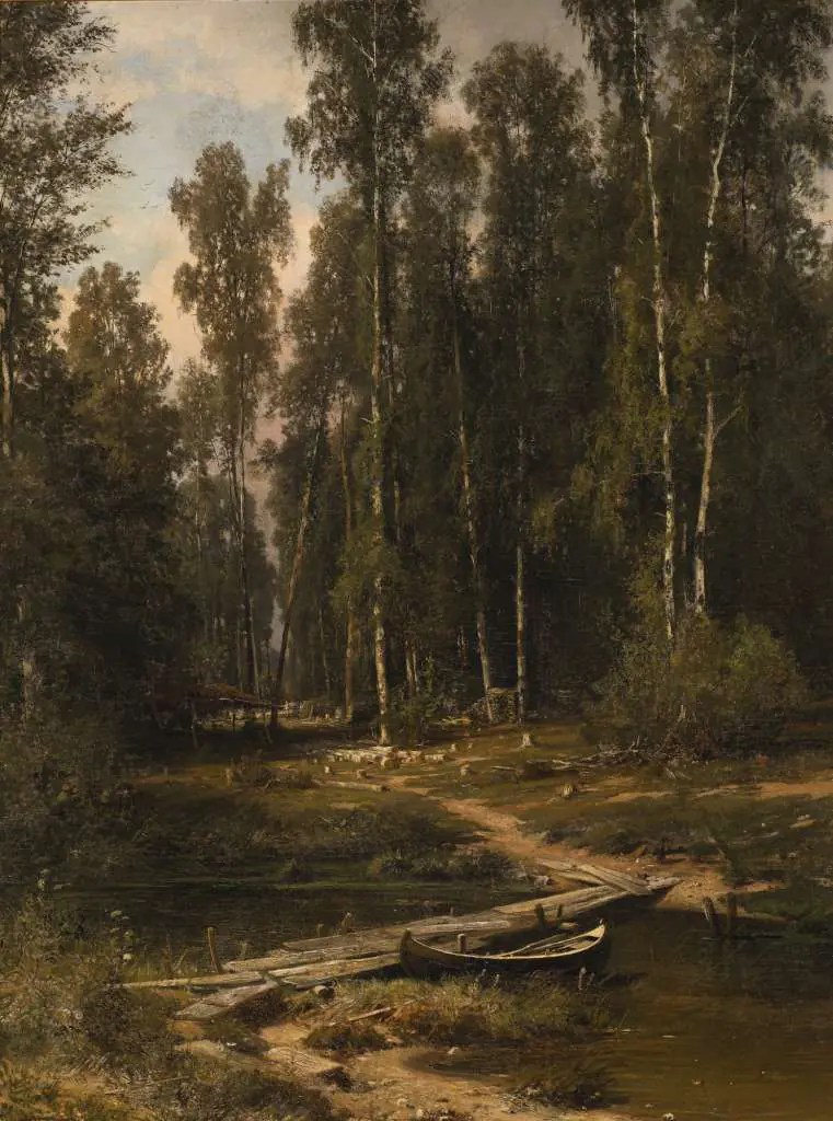 Siskin: At The Edge Of A Birch Grove