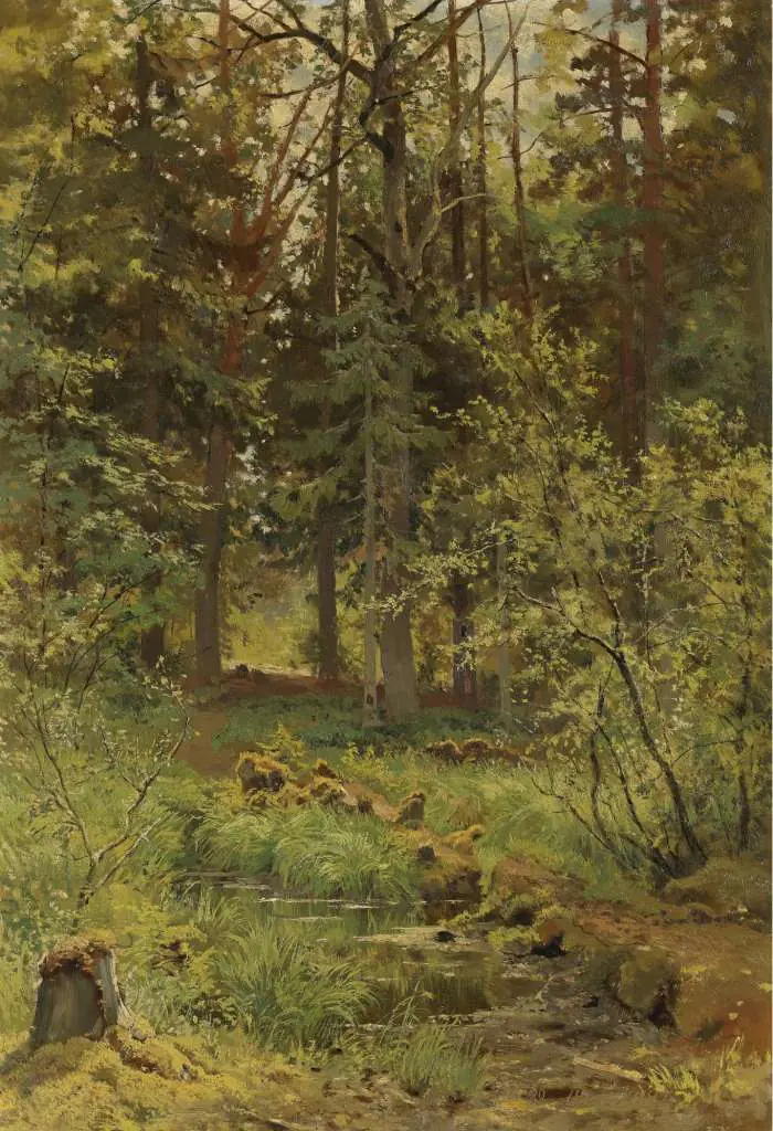 Siskin: Forest Landscape 1889