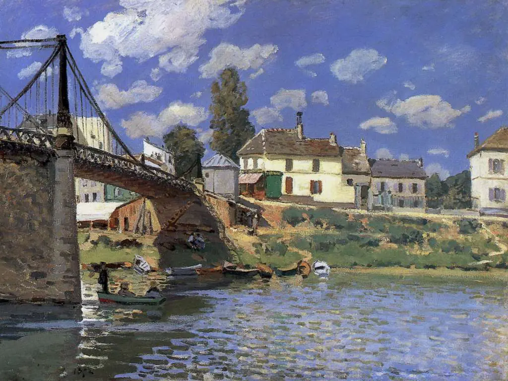 Sisley: Brigde At Villeneuve