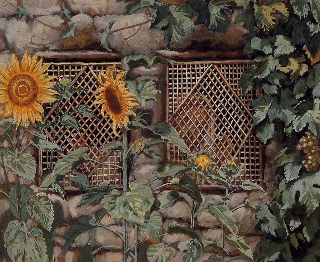 Tissot: Behold He Standeth Behind Our Wall