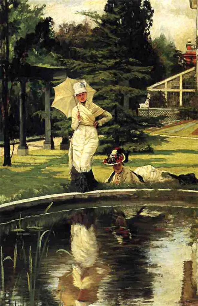 Tissot: In An English Garden