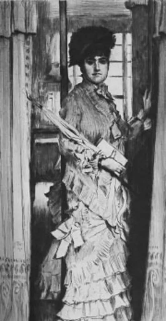 Tissot: Portrait De Miss L Ou Il Faut Qu-une Porte Soit Ouverte Ou Fermee