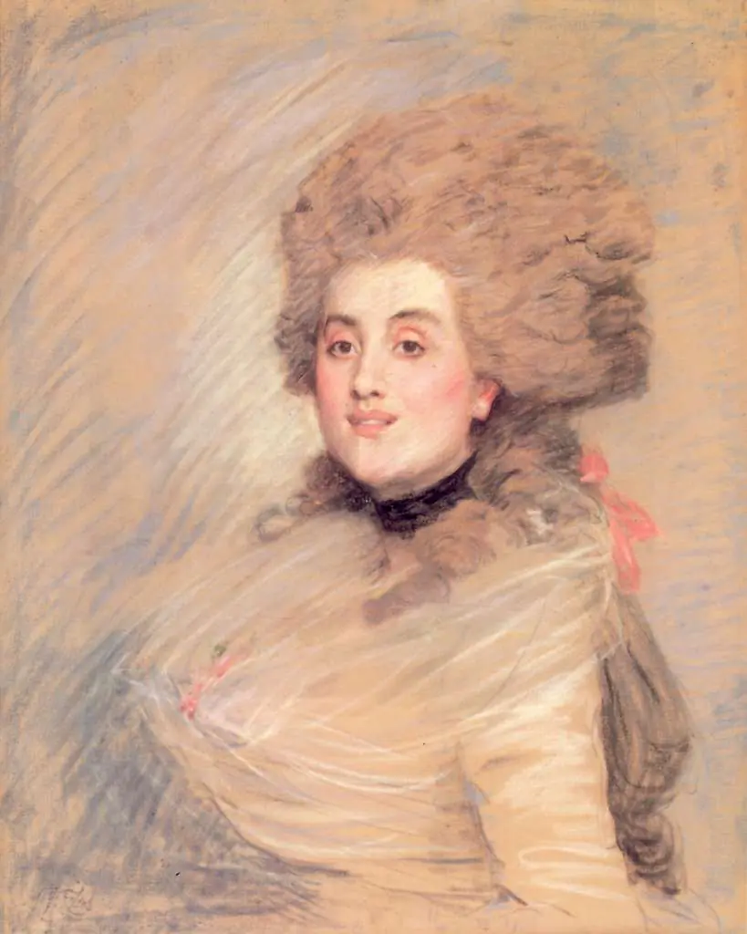 Tissot: Portrait Of An Actress In Eighteenth Century Dress