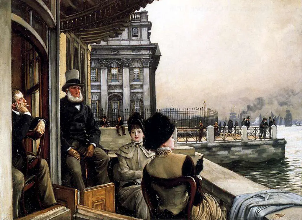 Tissot: Theterrace Of The Trafalgar Tavern Greenwich London