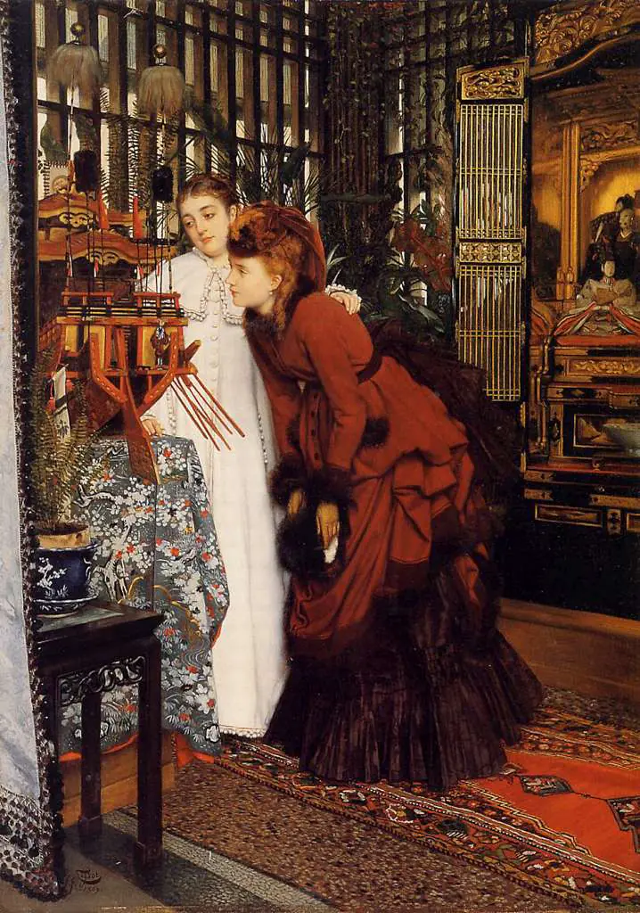 Tissot: Young Women Looking At Japanese Objects