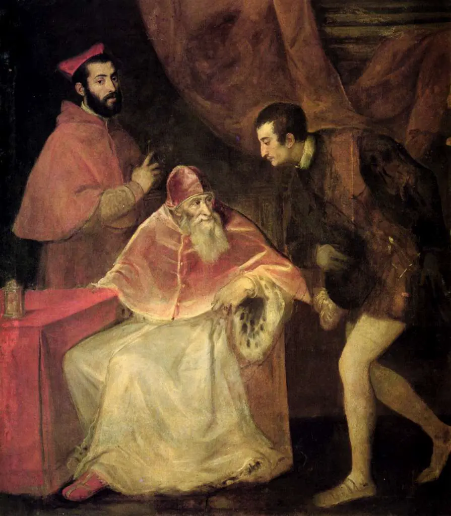 Titian: Pope Paul Iii And Nephews 1543