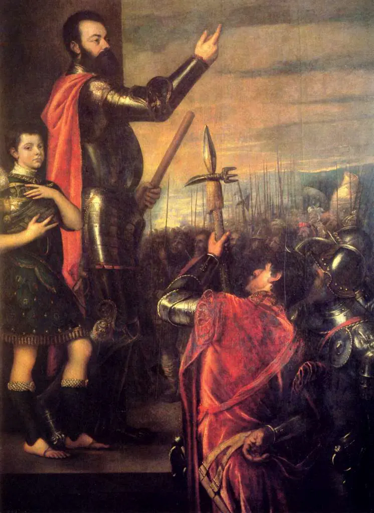 Titian: The Speech Of Alfonso D-avalo 1540 1