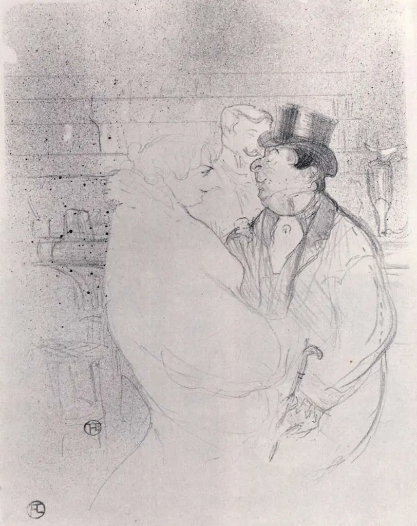 Toulouse-Lautrec: Ida Heath In The Bar