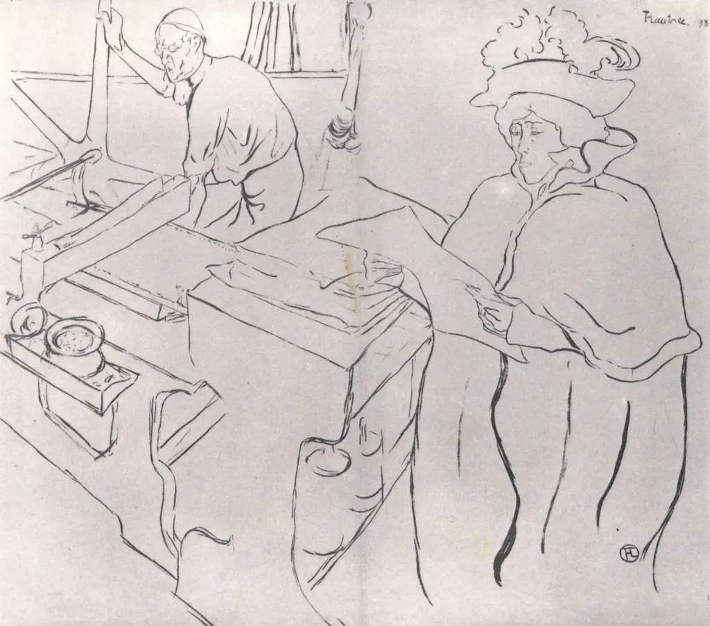 Toulouse-Lautrec: Jane Avril Checking A Print Sample1