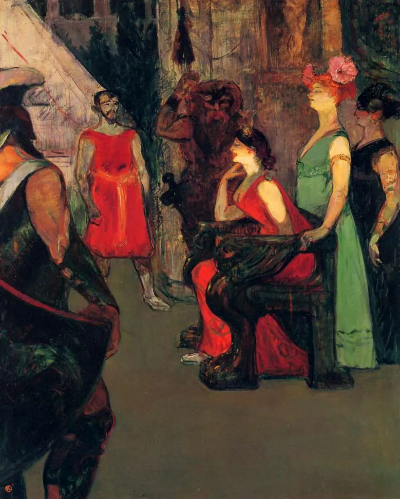 Toulouse-Lautrec: Messaline Sitting On A Throne