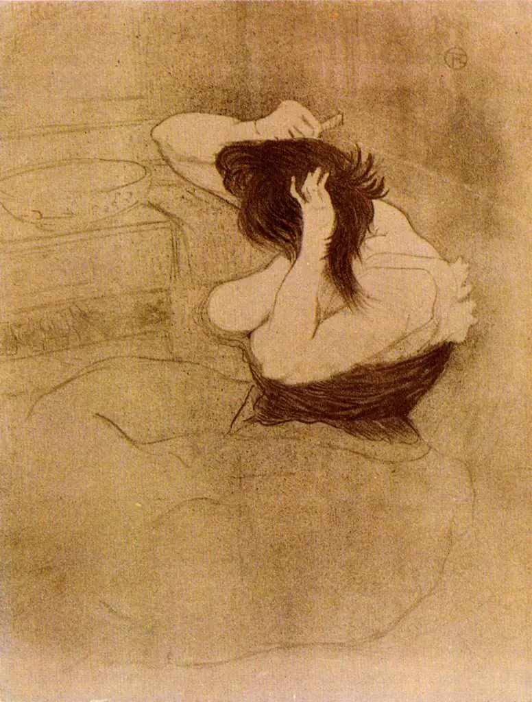 Toulouse-Lautrec: Woman Combing Her Hair