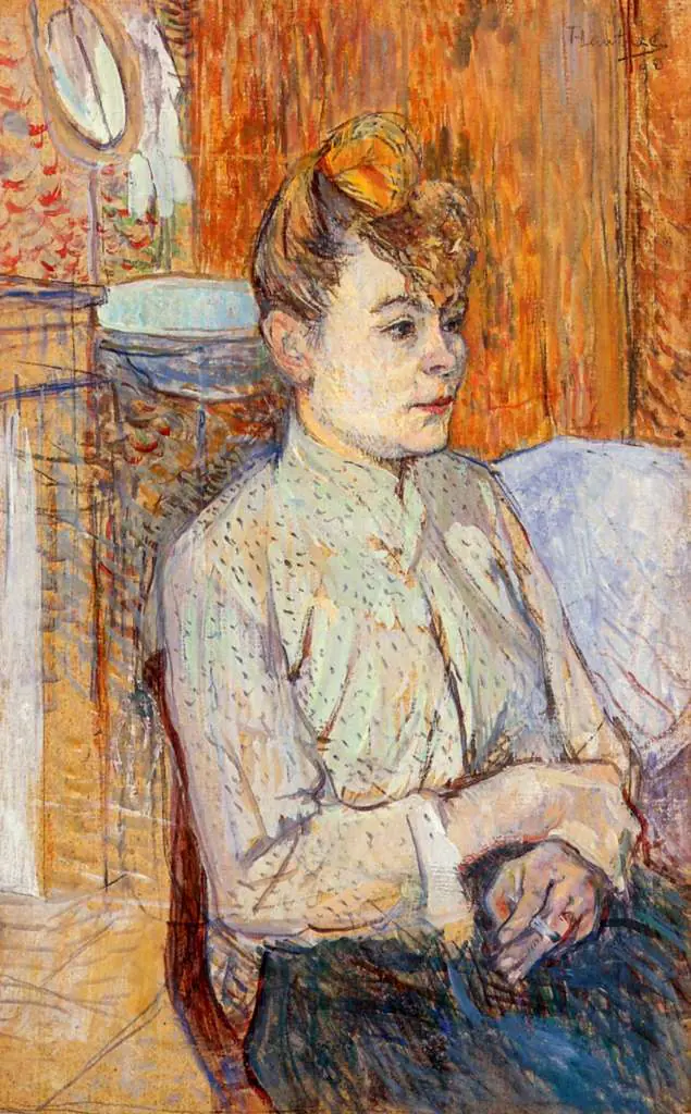 Toulouse-Lautrec: Woman Smoking A Cigarette