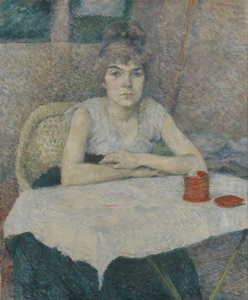 Toulouse-Lautrec: Young Woman At A Table Poudre De Riz
