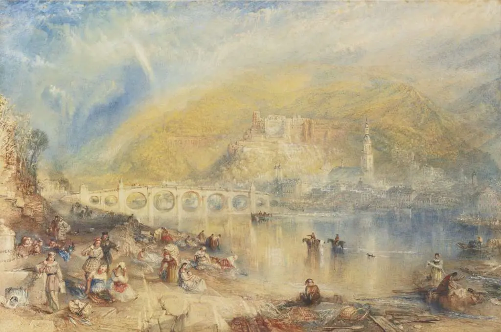 Turner: Heidelberg With A Rainbow