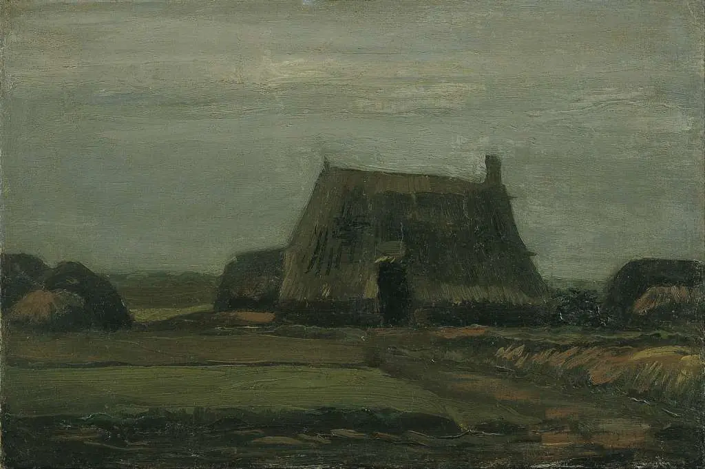 van Gogh: Farm With Stacks Of Peat