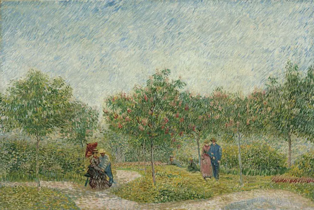 van Gogh: Garden In Montmarte With Lovers