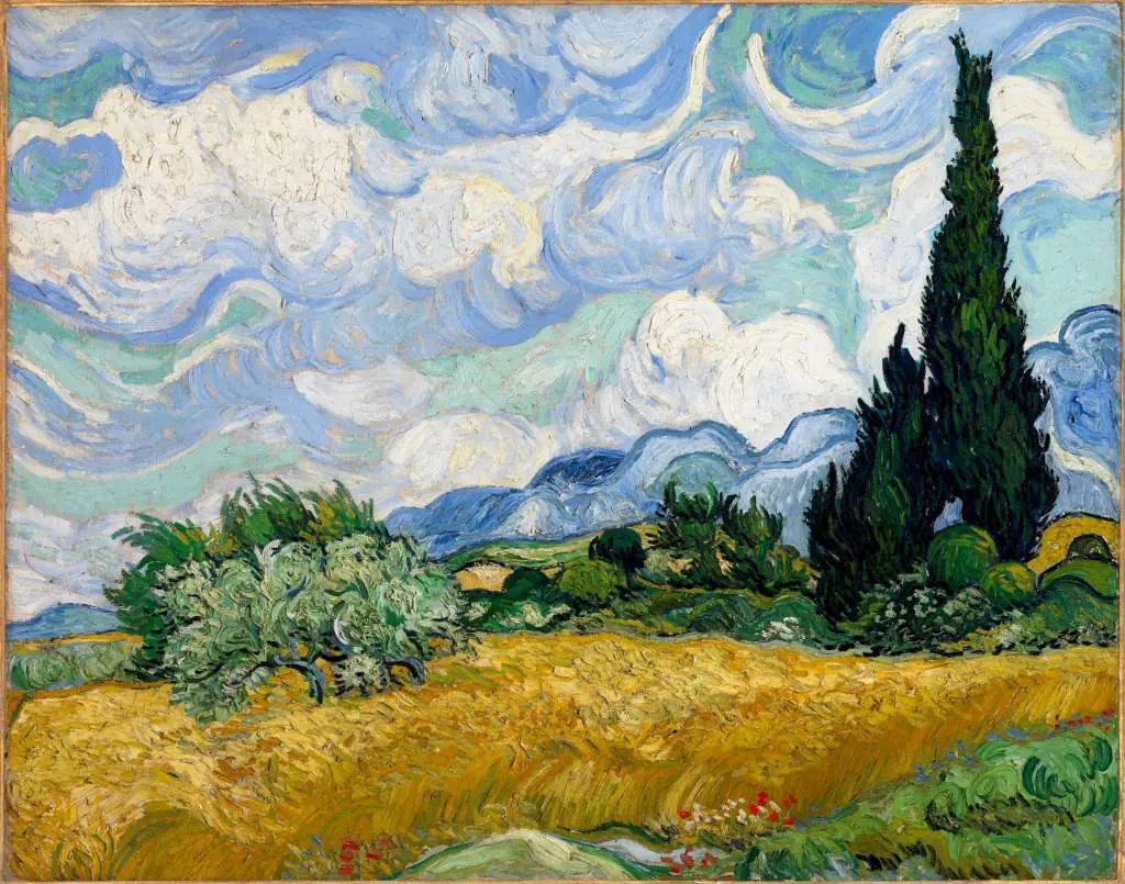 van Gogh: Wheat Field With Cypresses