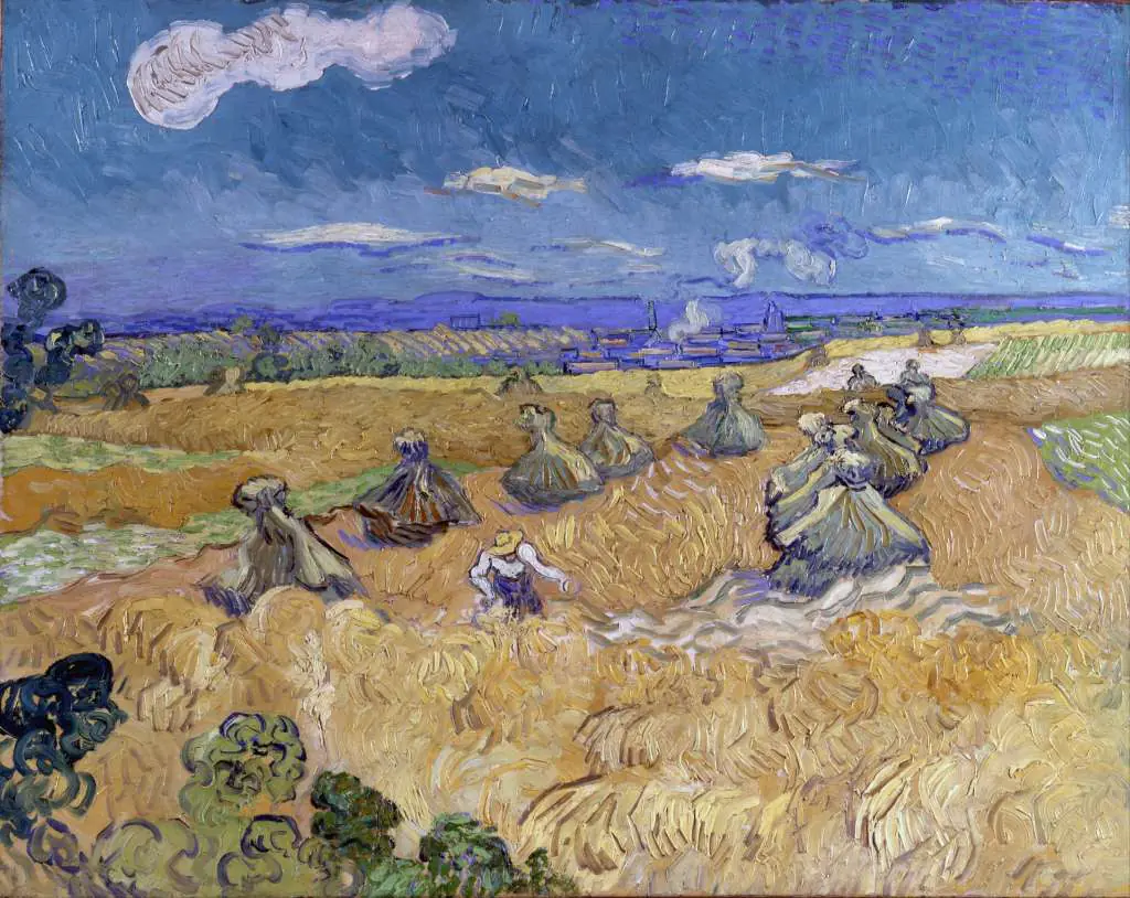 van Gogh: Wheat Fields With Reaper Auvers