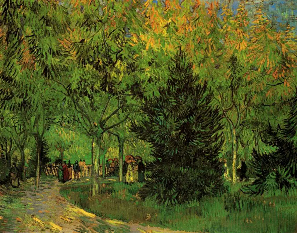 van Gogh Arles 1888-89: A Lane In The Public Garden At Arles