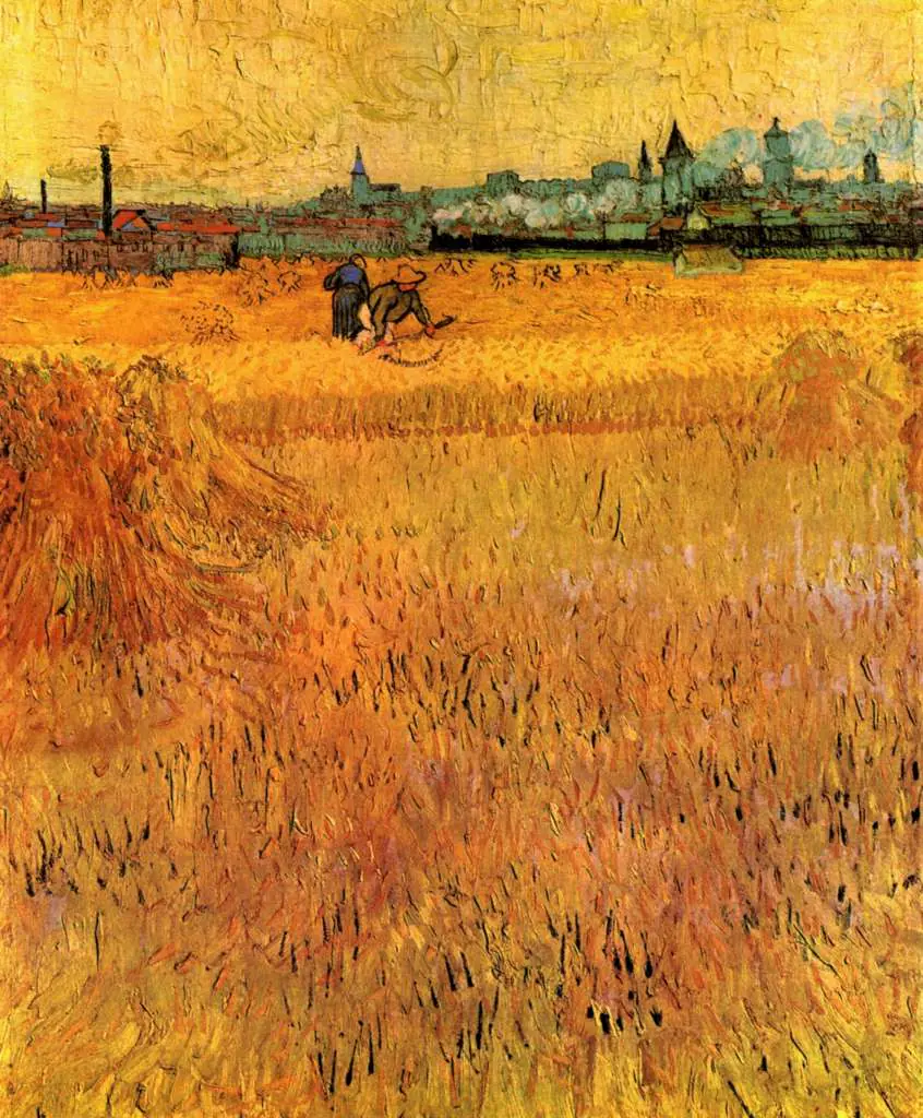 van Gogh Arles 1888-89: Arles View From The Wheat Fields