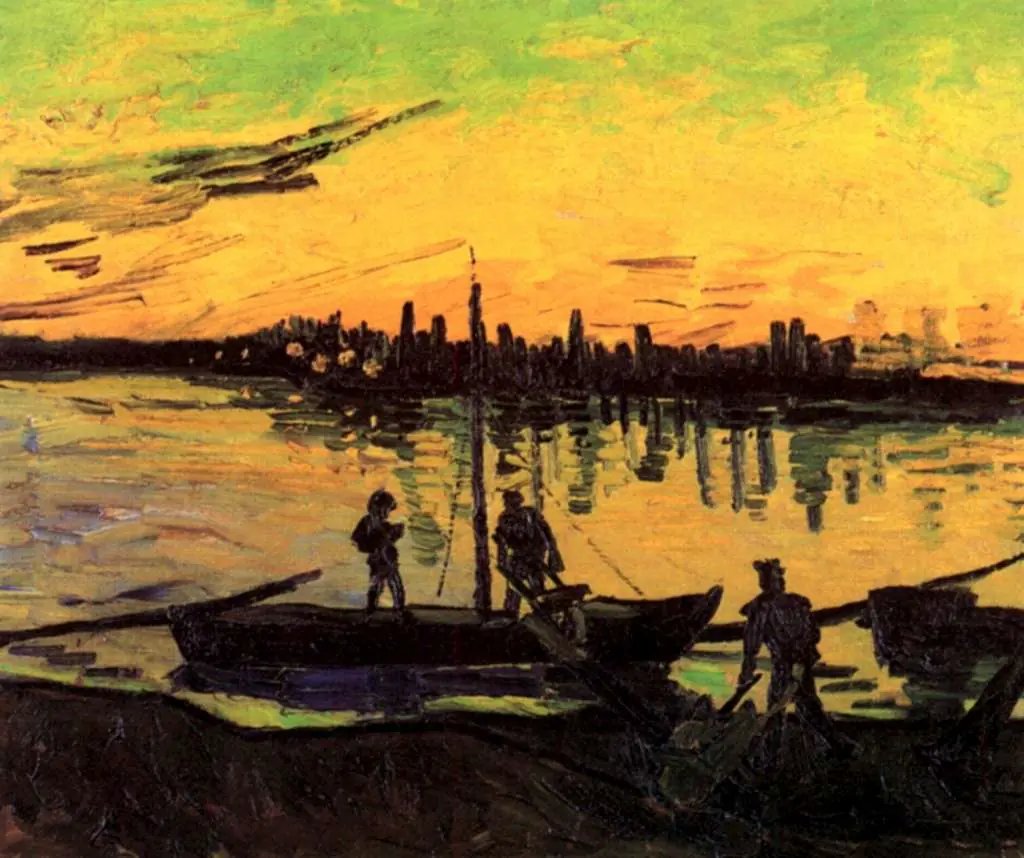 van Gogh Arles 1888-89: Coal Barges2