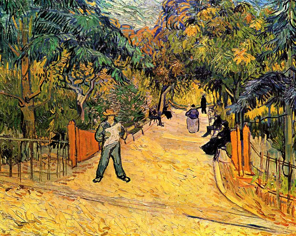van Gogh Arles 1888-89: Entrance To The Public Park In Arles