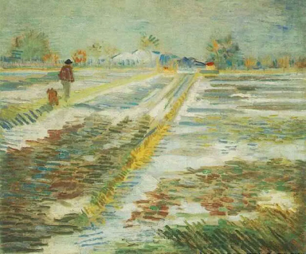 van Gogh Arles 1888-89: Landscape With Snow