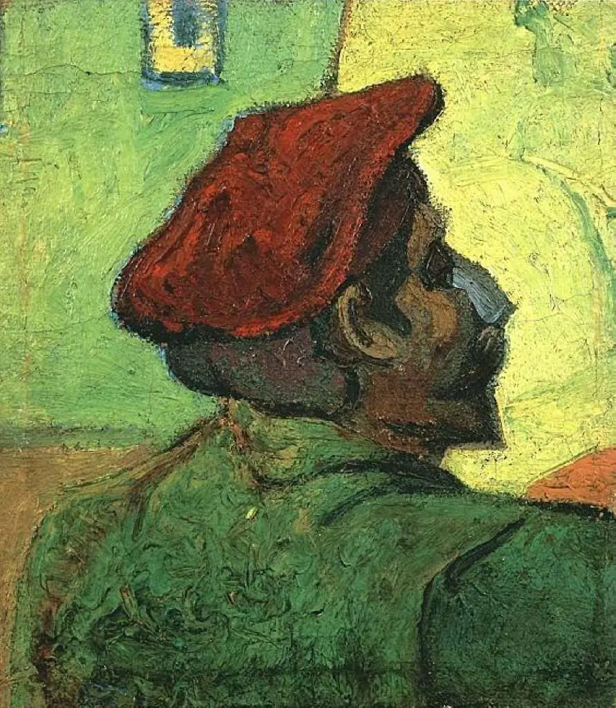 van Gogh Arles 1888-89: Paul Gauguin Man In A Red Beret