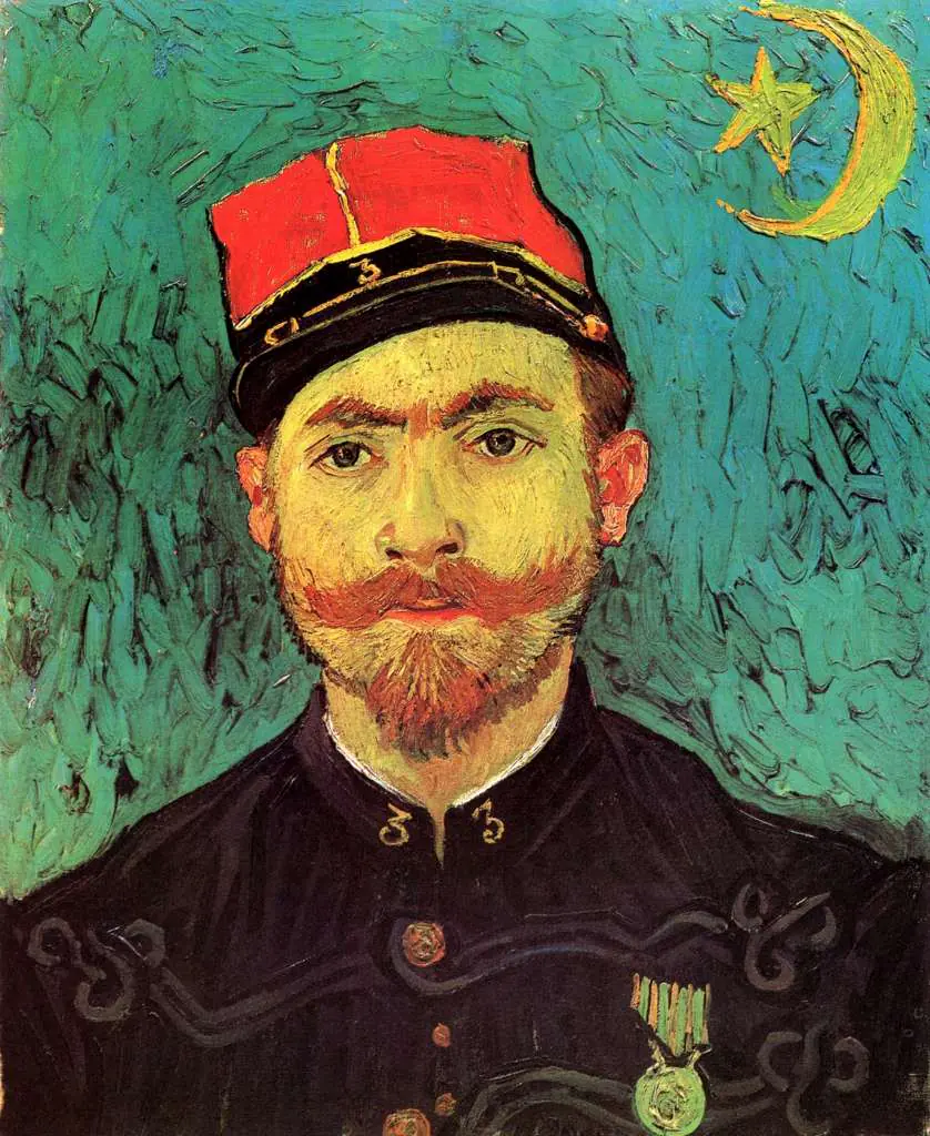 van Gogh Arles 1888-89: Portrait Of Milliet Second Lieutenant Of The Zouaves