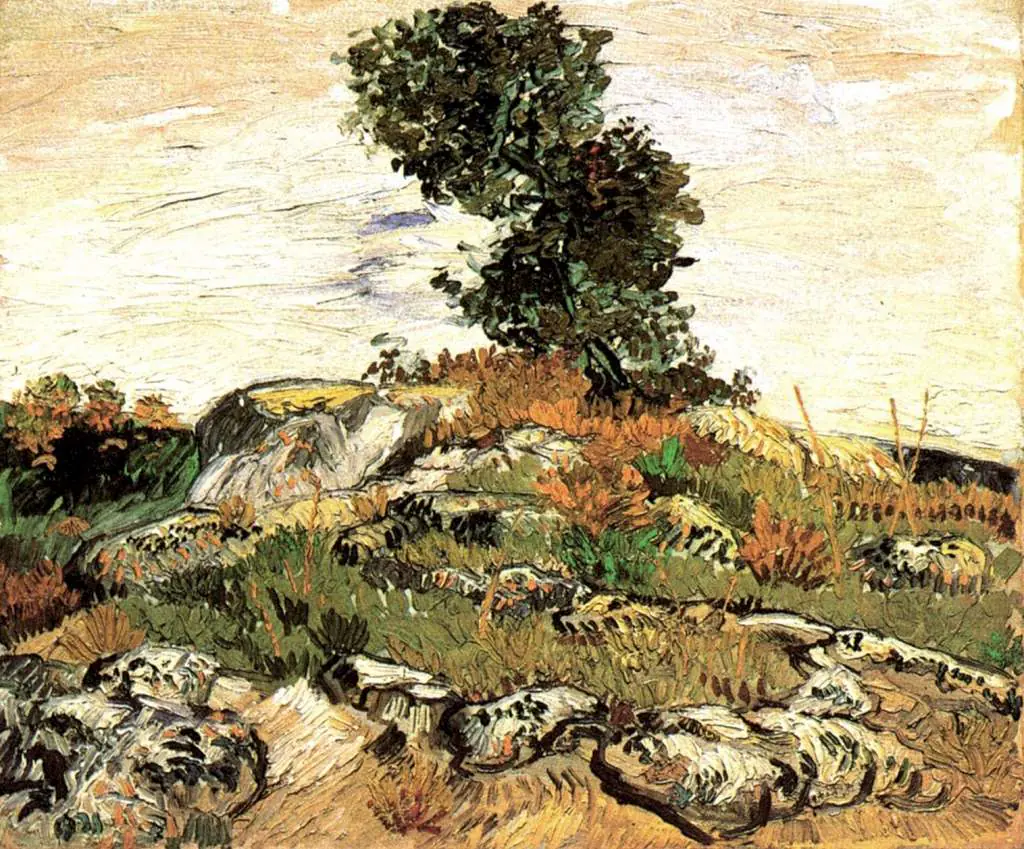 van Gogh Arles 1888-89: Rocks With Oak Tree