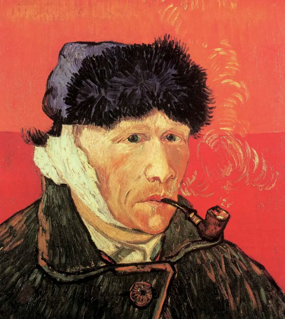 van Gogh Arles 1888-89: Self-portrait With Bandaged Ear And Pipe
