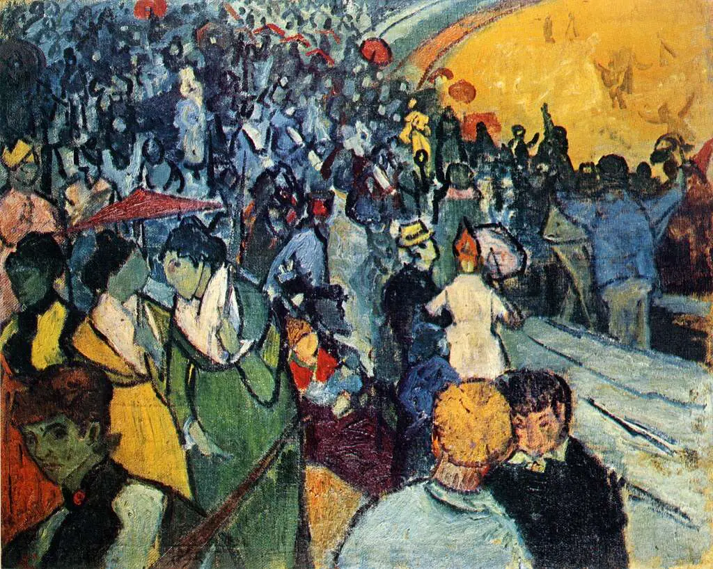 van Gogh Arles 1888-89: Spectators In The Arena At Arles