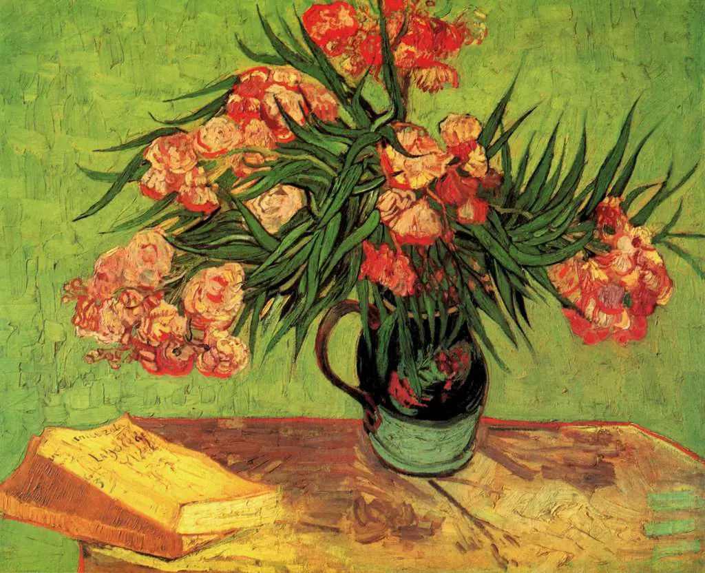van Gogh Arles 1888-89: Still Life Vase With Oleanders And Books
