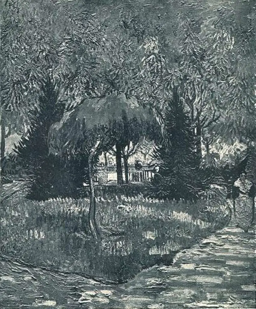 van Gogh Arles 1888-89: The Park At Arles With The Entrance Seen Through The Trees