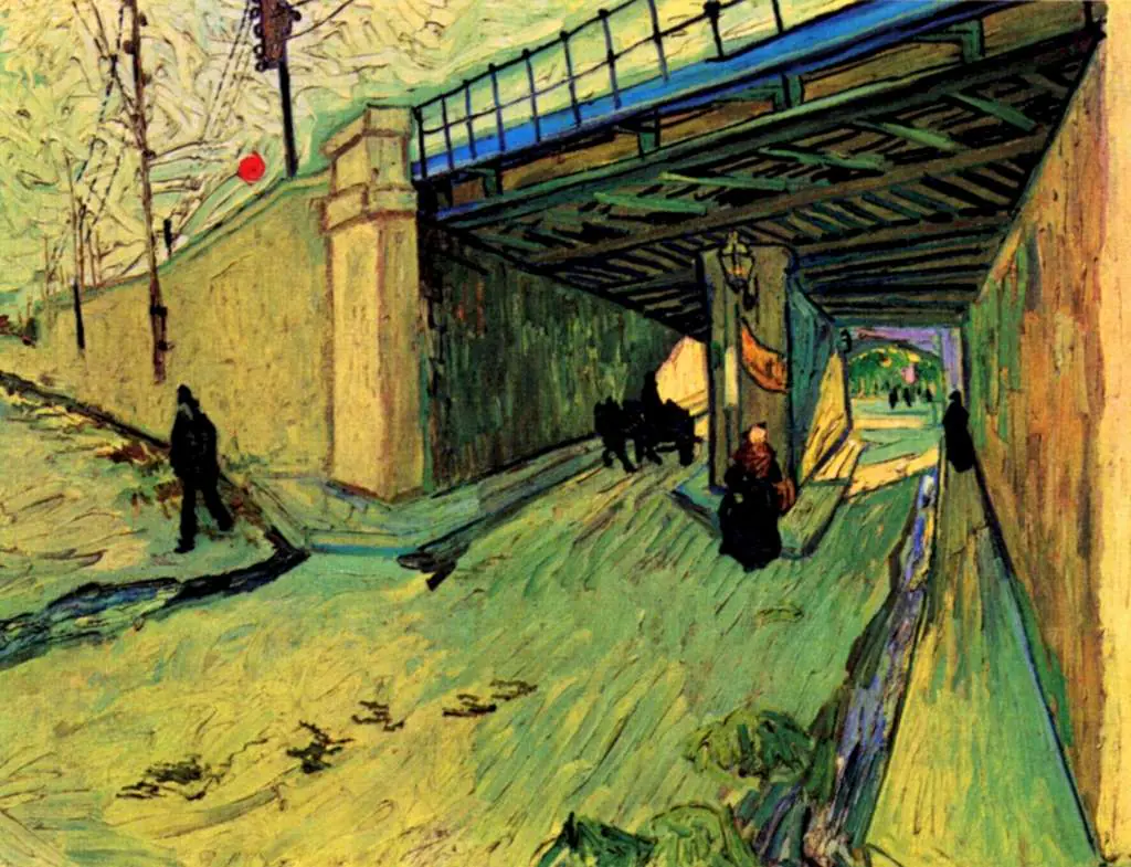 van Gogh Arles 1888-89: The Railway Bridge Over Avenue Montmajour Arles