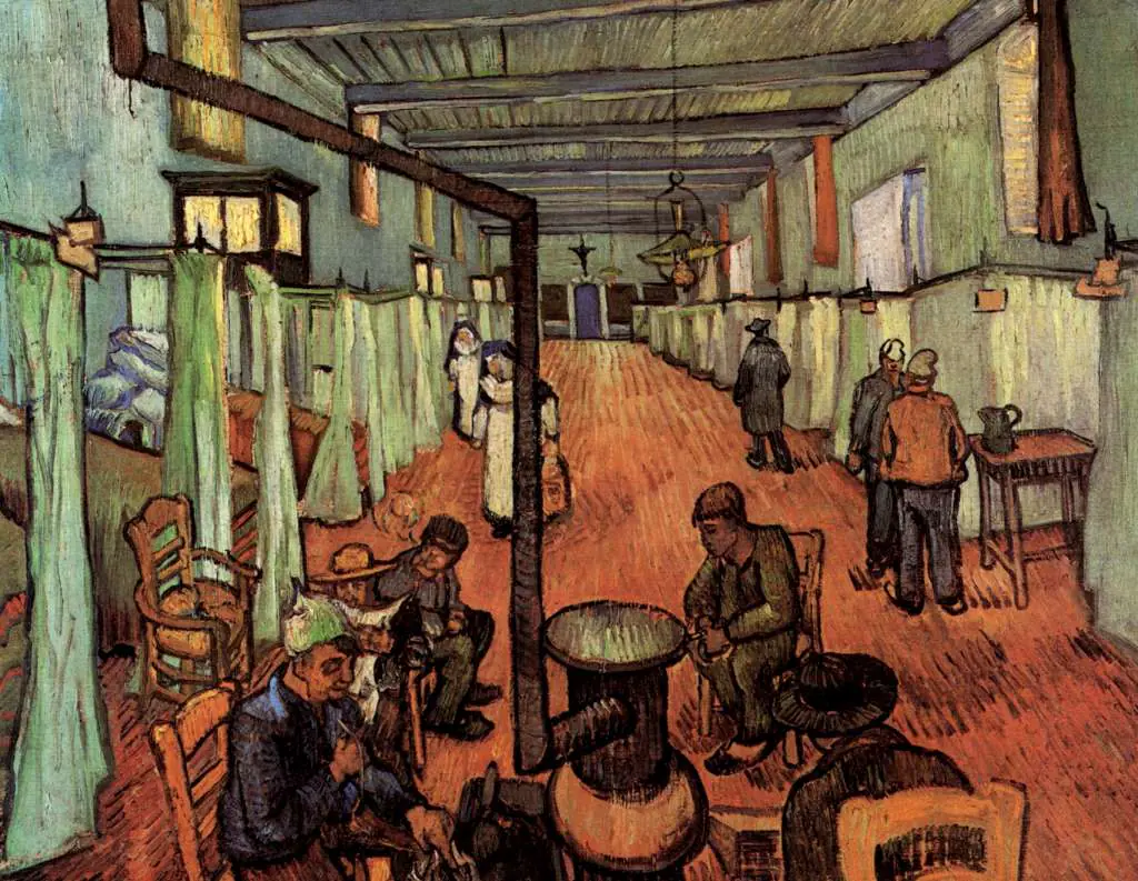van Gogh Arles 1888-89: Ward In The Hospital In Arles
