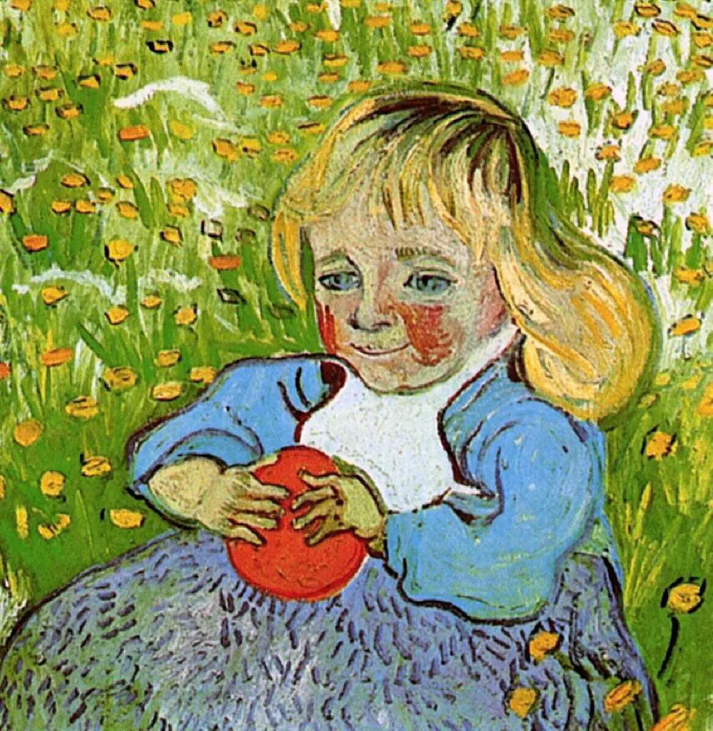van Gogh Auvers sur Oise 1890: Child With Orange