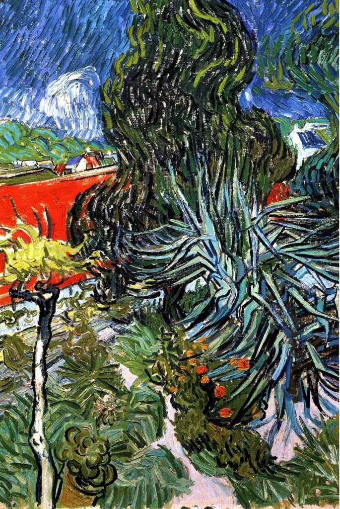 van Gogh Auvers sur Oise 1890: Doctor Gachets Garden In Auvers